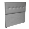 Cabeceira Cama Box Casal Durasi 05 Corino Cinza 140 X 60 Rbl - 2