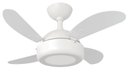 Ver imagem 1 de Ventilador de Teto Infinity Lux LED 6000K Mini Branco 4 Pás MDF Bco 110V+Controle 1020
