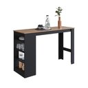 Ver imagem 3 de Mesa Bancada Gourmet 135cm para 4 Lugares Preto Montana