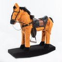 Ver imagem 3 de Cavalinho de Balanço Corcel Indomável Madeira Pelúcia Antialérgica Grande