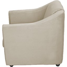 Kit 6 Poltronas Decorativas Para Sala De Espera Recepção Escritório Consultório Suede - 4