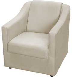 Kit 6 Poltronas Decorativas Para Sala De Espera Recepção Escritório Consultório Suede - 3