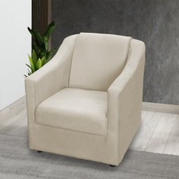 Kit 6 Poltronas Decorativas Para Sala De Espera Recepção Escritório Consultório Suede - 2
