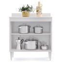 Ver imagem 4 de Balcão Gabinete 80cm 2 Portas Hawai Branco - Lumil Móveis