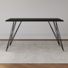 Conjunto Mesa de Jantar Trama com 6 Cadeiras Paris Base Preto e Tampo Preto 140 Cm - 3
