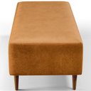 Ver imagem 7 de Puff Decorativo Sala de Estar Bali W01 Pés Palito 120x50cm Couríssimo Whisky - Lyam Decor