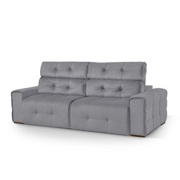 Sofá Retrátil e Reclinável Jaguar 1,80m - Fortbello Estofados:cinza - 3