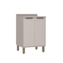 Ver imagem 1 de Balcão 60cm 2 Portas com Tampo Stylo Luciane Móveis Cinammon-beige
