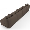 Ver imagem 7 de Sofá 4 Lugares para Sala de Estar Living 308cm Arlo F04 Veludo Marrom - Lyam Decor