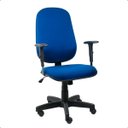 Ver imagem 1 de Cadeira de Escritório Presidente Giratória Ergonômica Azul