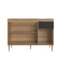 Ver imagem 4 de Armário Balcão com Tampo 3 Portas 1 Gaveta 120cm Modulada Veneza