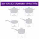 Ver mais imagens de Jogo de Panelas Natal Stone 5 Peças - Rochedo