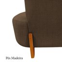 Ver imagem 7 de Namoradeira Sofá Feijão Luna 100cm Orgânica Linho Marrom
