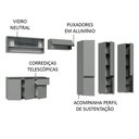 Ver imagem 4 de Armário De Cozinha Completa Suspenso 320Cm Cinza