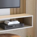 Ver imagem 5 de Painel para Tv Home Suspenso Ambiente Jurerê Off White Matte Freijó – Colibri