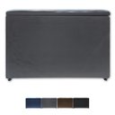 Ver imagem 1 de Puff Baú Banqueta Retangular Organizar e Decorar Suede 60cm Cinza