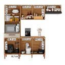 Ver imagem 3 de Armario Cozinha com Balcão Pop com 6 Portas e 1 Gaveta Canelato/off White