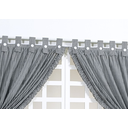 Ver imagem 2 de cortina para cozinha 200cm x 160cm curtinas trabalhadas e mais alças de tecido