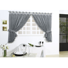 cortina para cozinha 200cm x 160cm curtinas trabalhadas e mais alças de tecido - 3