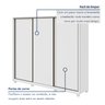 Guarda Roupa Casal 3 Portas de Correr 6 Gavetas e Pés 270,5cm Spazio 100% MDF - 5