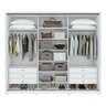 Guarda Roupa Casal 3 Portas de Correr 6 Gavetas e Pés 270,5cm Spazio 100% MDF - 15