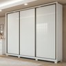 Guarda Roupa Casal 3 Portas de Correr 6 Gavetas e Pés 270,5cm Spazio 100% MDF - 2