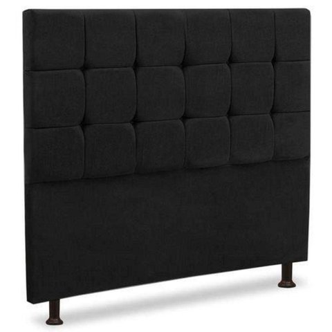Cabeceira Estofada Casal 140cm Ana Preto