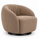 Ver imagem 4 de Poltrona Giratória 360° Orgânica Bouclé Sala Recepção Nuvem:Bouclê/Capuccino
