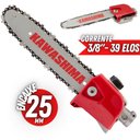 Ver imagem 2 de Acessório Podador Kawashima Kwap-10 Sabre 25cm Corrente 3/8" Perfil Baixo para Motopoda Derriç