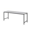 Ver imagem 5 de Escrivaninha Mesa Escritório Estilo Diretor Active 180cm Industrial Yescasa Branco Chess