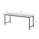 Ver imagem 2 de Escrivaninha Mesa Escritório 180cm Estilo Industrial Diretor Active Yescasa