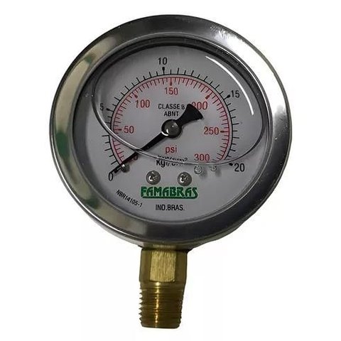 Manometro Fsig 62/1 C/glic 300psix20kgf 1/4npt Fa33130