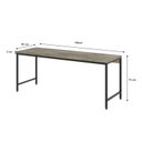 Ver imagem 3 de Escrivaninha Mesa Escritório Estilo Diretor Active 180cm Industrial Yescasa Carvalho Marrom