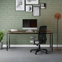 Ver imagem 7 de Escrivaninha Mesa Escritório Estilo Diretor Active 180cm Industrial Yescasa Carvalho Dark