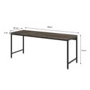 Ver imagem 2 de Escrivaninha Mesa Escritório Estilo Diretor Active 180cm Industrial Yescasa Carvalho Dark