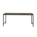 Ver imagem 2 de Escrivaninha Mesa Escritório Estilo Diretor Active 180cm Industrial Yescasa Carvalho Dark Marrom