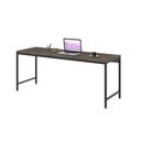 Ver imagem 4 de Escrivaninha Mesa Escritório Estilo Diretor Active 180cm Industrial Yescasa Carvalho Dark Marrom