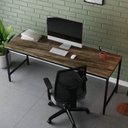 Ver imagem 6 de Escrivaninha Mesa Escritório 180cm Estilo Industrial Diretor Active Yescasa