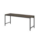 Ver imagem 3 de Escrivaninha Mesa Escritório Estilo Diretor Active 180cm Industrial Yescasa Carvalho Dark