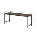 Ver imagem 3 de Escrivaninha Mesa Escritório Estilo Diretor Active 180cm Industrial Yescasa Carvalho Dark Marrom