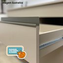 Ver mais imagens de Armário de Cozinha Completa 150 com Balcão para Pia 9 Portas Line - Freijó/gris