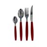 Jogo de Talheres Faqueiro Aço Inox Gaveteiro Vermelho - 7