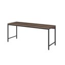 Ver imagem 6 de Escrivaninha Mesa Escritório Estilo Diretor Active 180cm Industrial Yescasa Nogal Marrom
