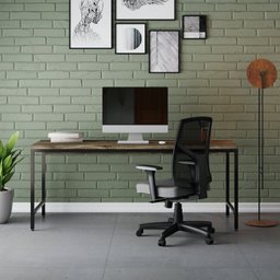 Escrivaninha 180cm Estilo Industrial Diretor Active Yescasa - 7