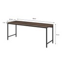 Ver imagem 3 de Escrivaninha Mesa Escritório Estilo Diretor Active 180cm Industrial Yescasa Nogal Marrom