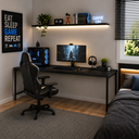 Ver imagem 1 de Escrivaninha Mesa Escritório Estilo Diretor Active 180cm Industrial Yescasa Preto