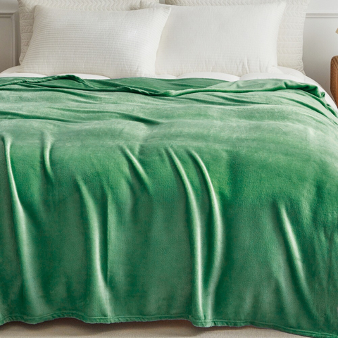 Kit 2 cobertor casal manta microfibra Fleece  verde 1,80 x 2,0