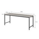 Ver imagem 3 de Escrivaninha Mesa Escritório Estilo Diretor Active 180cm Industrial Yescasa Snow Branco
