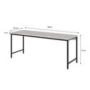 Ver imagem 2 de Escrivaninha Mesa Escritório 180cm Estilo Industrial Diretor Active Yescasa