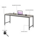 Ver imagem 6 de Mesa de Escritório Diretor Active 180cm Yescasa Snow Est.Preta